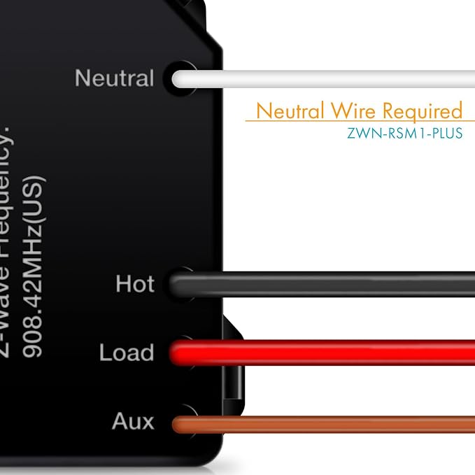 Z-Wave Plus Relay, Hidden Smart Switch Wireless Remote Control to Lights and - Image 2