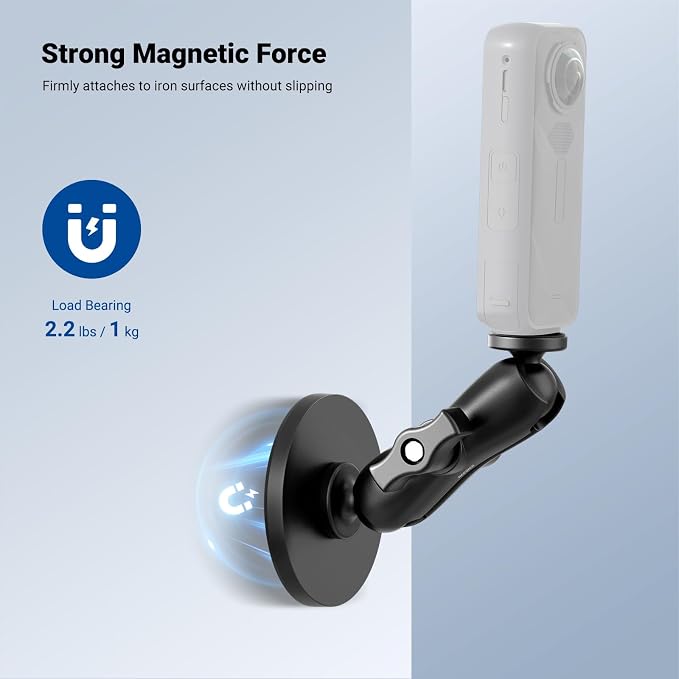 NEEWER Motorcycle Bicycle Handlebar Clamp Holder Magnetic Car Mount Accessories - Image 5