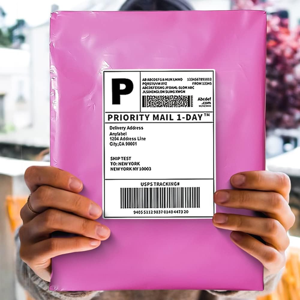 POLYSELLS Poly Mailers Shipping Envelopes, Strong Adhesive Sealing, Waterproof, and Tear-resistant Postal Mailing Bags. Mailer Bags for clothing, books, and accessories (Pink, 24"x24" 50 PCS)