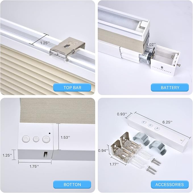 THIRDREALITY ZigBee Smart Blind, Motorized Blackout Window Shades - Image 5