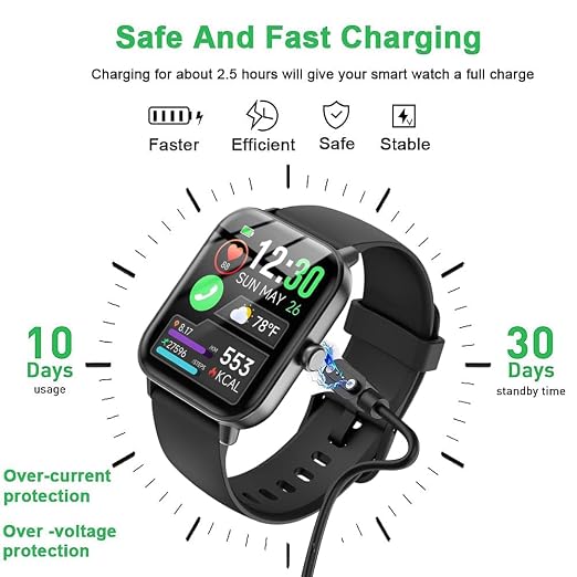 VeryFit Smart Watch Charger USB Magnetic Smartwatch Replacement Charging Cable - Image 3