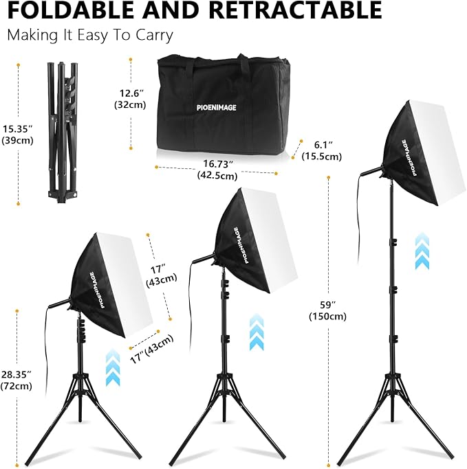 Softbox Lighting Kit, Soft box Photography Lighting Set - Image 3