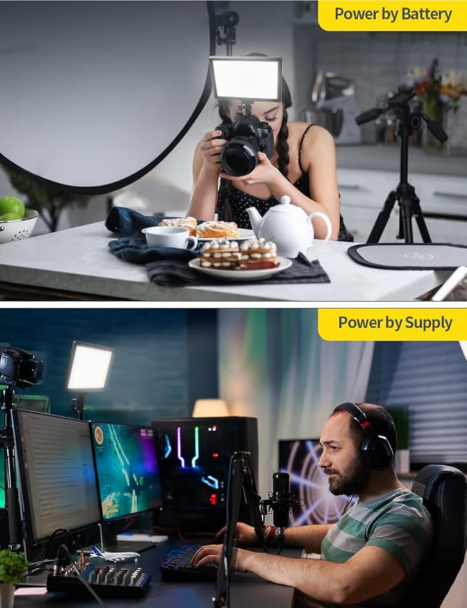RALENO 9" LED Video Light Panel, 2500K-6500K Camera Light - Image 9