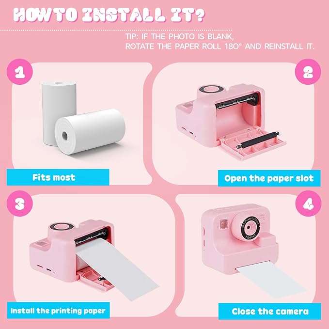 10 Rolls Kids Camera Paper Roll Refill - Image 6