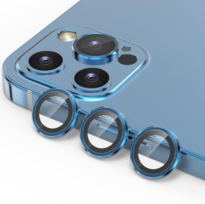 YWXTW Aluminum Alloy Tempered Glass Camera Circle Cover by YWXTW
