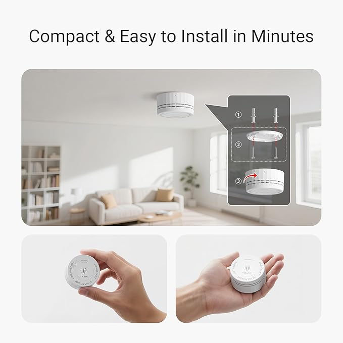 YoLink Photoelectric Smoke Alarm, Smart Smoke Detector - Image 2