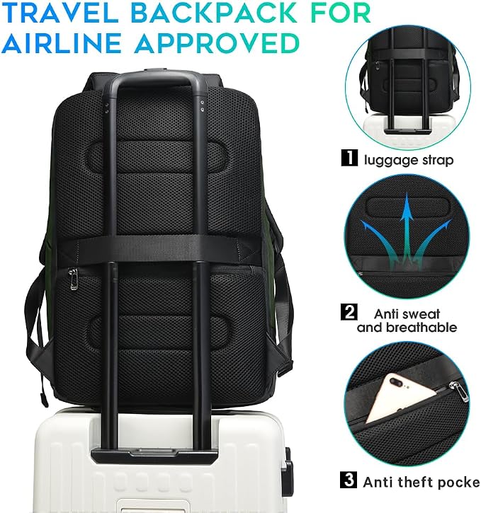 BANGE Business Commute Backpack Waterproof fit 15.6 Inch adopt in Commute - Image 6