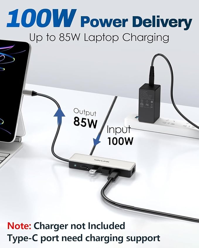 USB C Hub 2.5G Ethernet, WAVLINK 10Gbps USB C Hub Multiport Adapter - Image 6