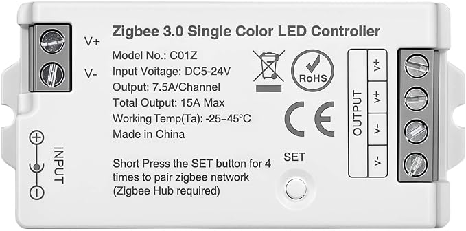 Dimmable Smart ZigBee 3.0 LED controller, compatible by GIDERWEL