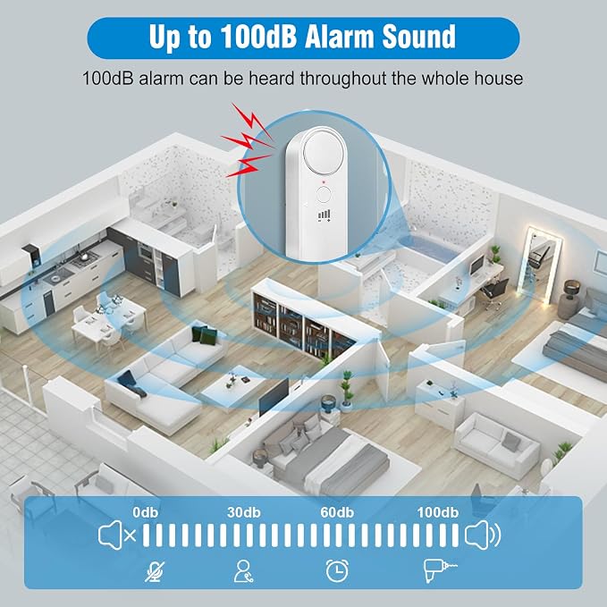 Daytech High / Low Water Level Sensor 100 dB Sump Pump Alarm, Water Level - Image 3