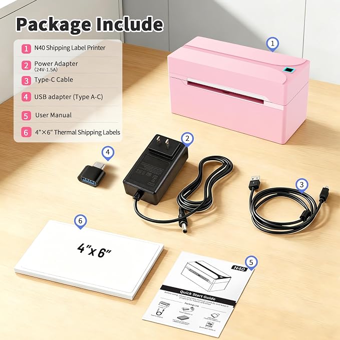 Shipping Label Printer, 4X6 Bluetooth Thermal Label Printer - Image 9