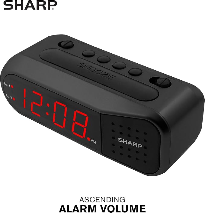 Sharp Easy-Set Digital Alarm Clock - Image 5