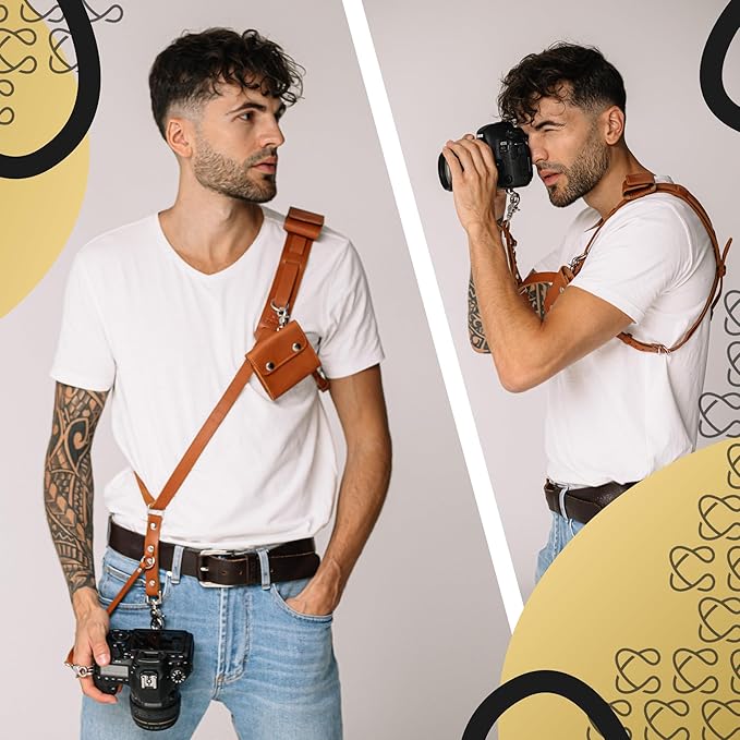 C Coiro Leather Camera Strap Crossbody - Image 4