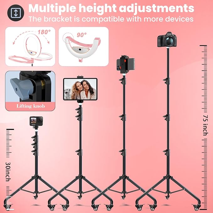 22" Foldable Ring Light with Stand - Image 5