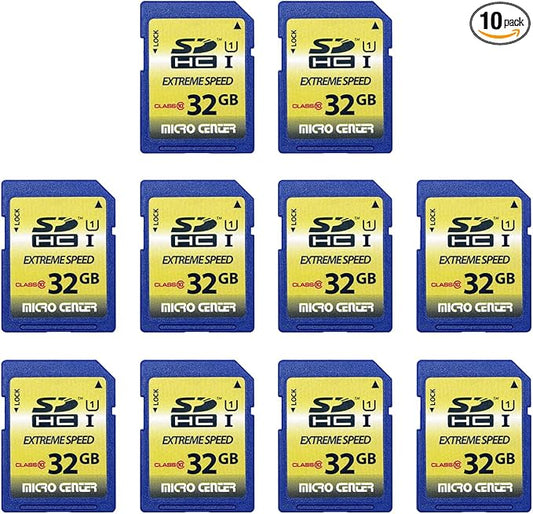 INLAND 32GB Class 10 SDHC Flash Memory Card Standard Full Size SD Card USH-I U1 by INLAND