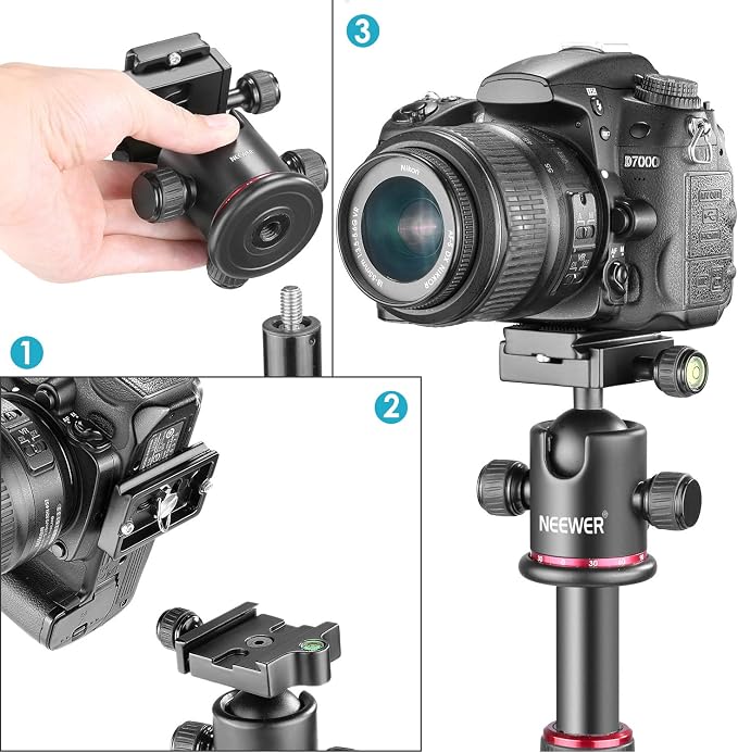 Neewer Professional Metal 360 Degree Rotating Panoramic Ball Head - Image 5