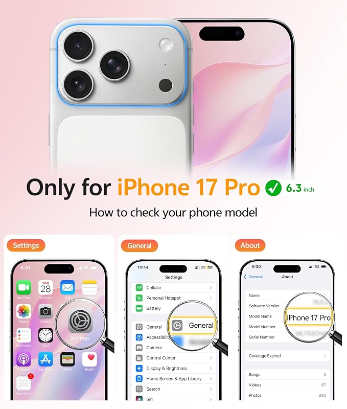 FNTCASE for iPhone 17 Pro Case: Translucent Matte Cases - Image 2