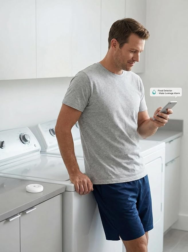 Water Leak Sensor, Zigbee Wireless Water Leak Detector - Image 6