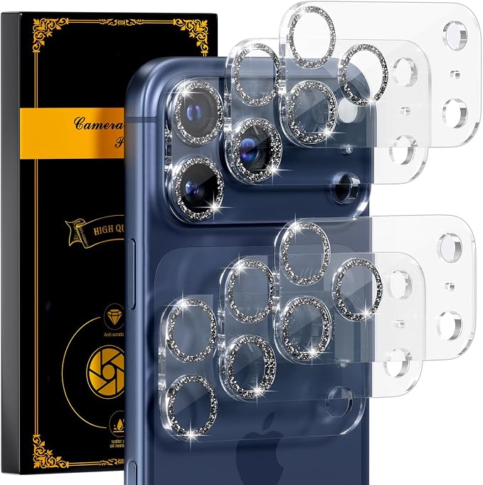 for 6 Pack iPhone 17 Pro Max Camera Lens Protector 9H Tempered Glass Camera by Beuxece