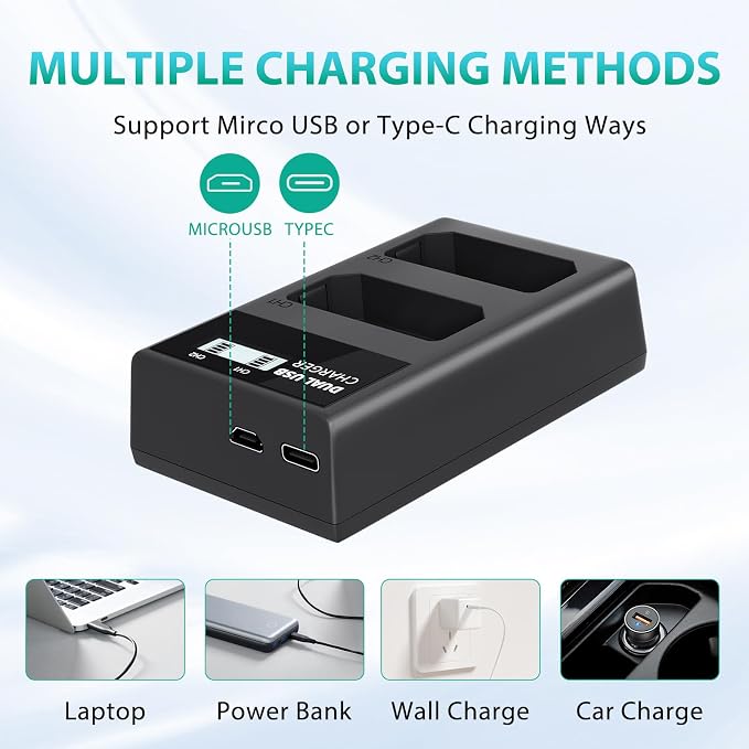 LP LP-E10 Battery Charger, LCD Dual Charger Compatible - Image 3