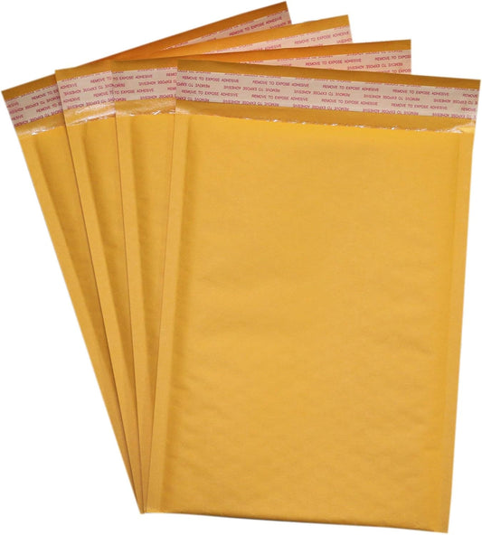 Secure Seal #1 7.25x12 Kraft Bubble Mailers Padded Shipping Envelopes (Pack of 400)