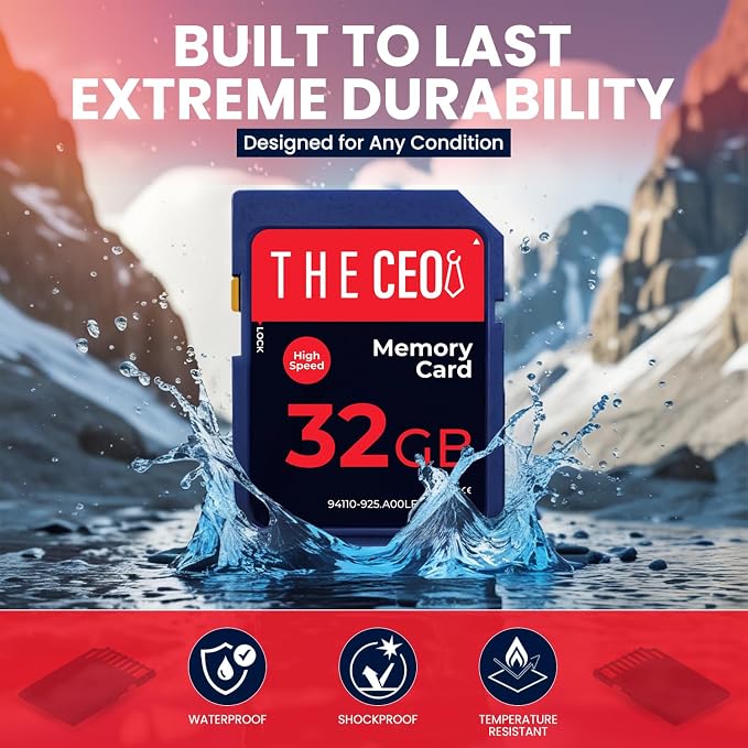 THE CEO SD Card for Camera 32GB Class 10 Memory Card UHS-I Compatible - Image 4