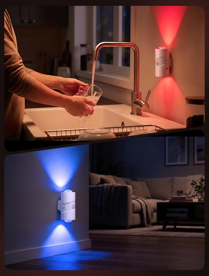 Rechargeable RGB Motion Sensor Night Light, Color Changing LED Wall Lamp - Image 7