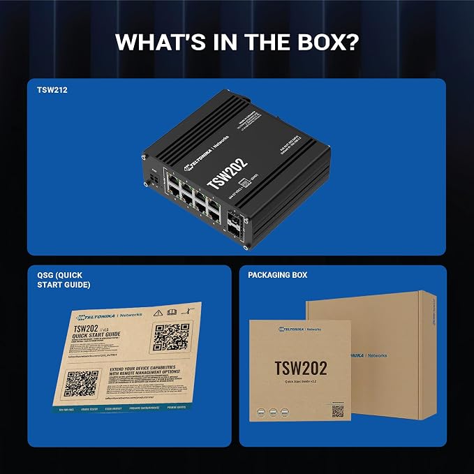 Teltonika TSW202 Industrial Managed PoE+ Ethernet Switch - Image 6
