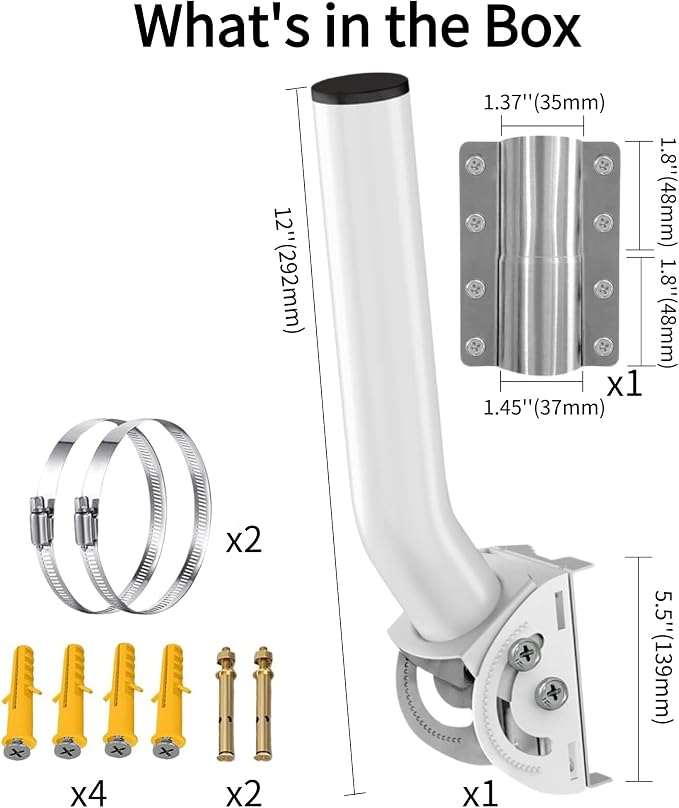Outdoor Antenna Mount for Access Point, Pole/Wall Mount for Wireless Bridge - Image 8