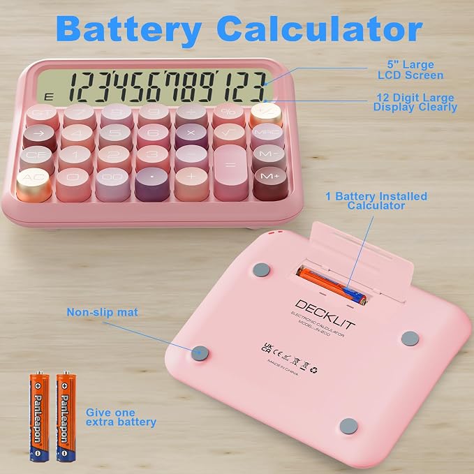 DECKLIT Battery Desk Calculator - Image 3
