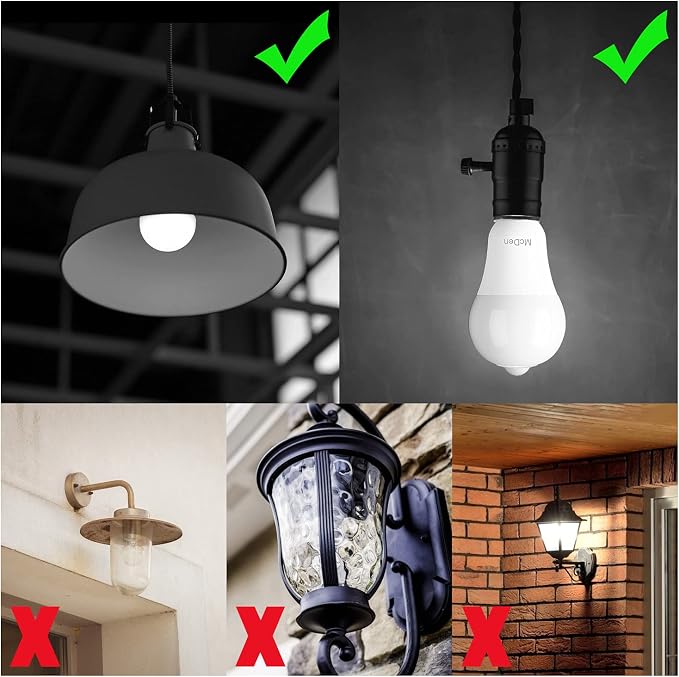 McDen Motion Sensor Light Bulb, Indoor Motion Activation Detector Light Bulb - Image 9
