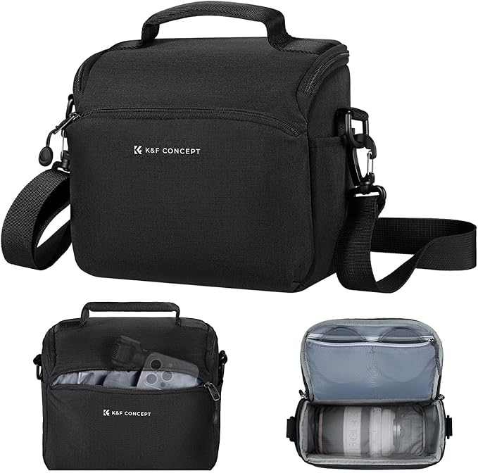 K&F CONCEPT Camera Sling Bag Small Crossbody Camera Case DSLR/SLR/Cute Compact by KFCONCEPT