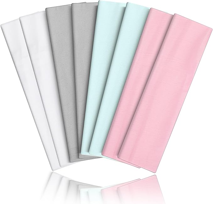 8PCS Summer-Exclusive Non Slip Sports Elastic Soft Running Fashion Headbands by VANRUIDFashionSportHeadbands