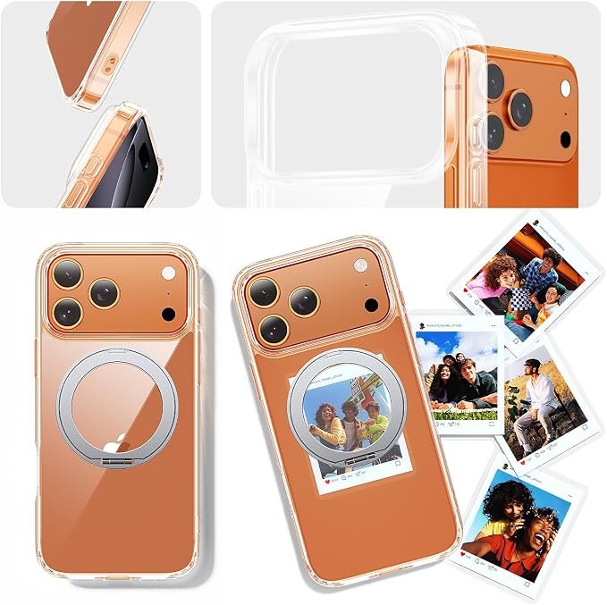 toushion 3 in 1 for iPhone 17 Pro Max Case Stand |Build in Kickstand, Screen - Image 7