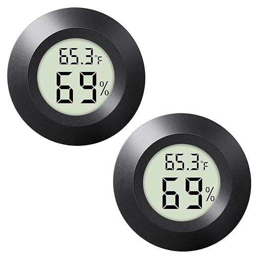 2 - PACKMini Digital Hygrometer Indoor Humidity Meter & Round Temperature by Unknown