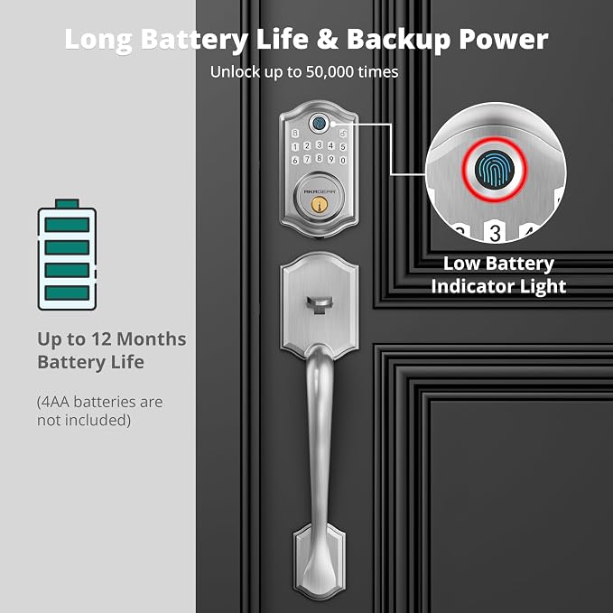 AkaGear DS10 Keyless Entry Door Lock - Image 4