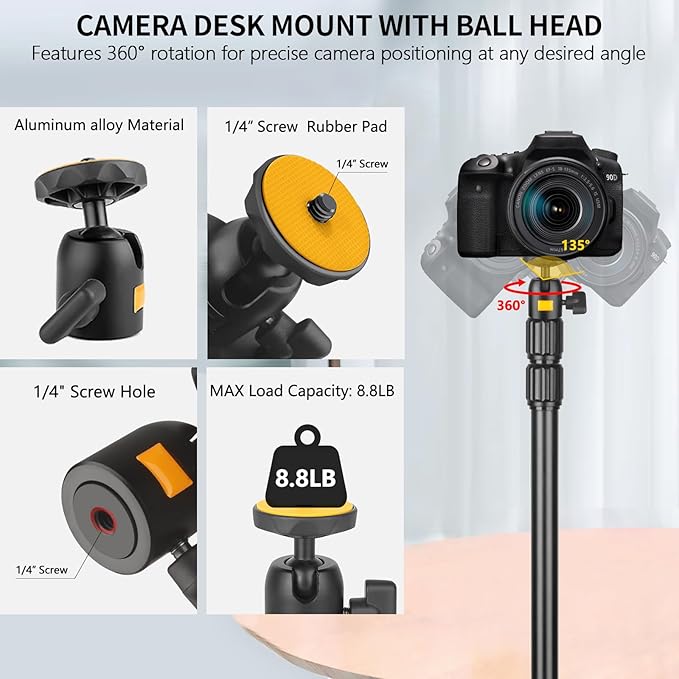 Camera Desk Mount Table Stand - Image 5