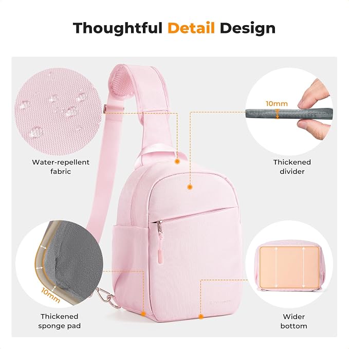 K&F CONCEPT Small Camera Bag for Photographer, Camera Sling Crossbody bag for - Image 4