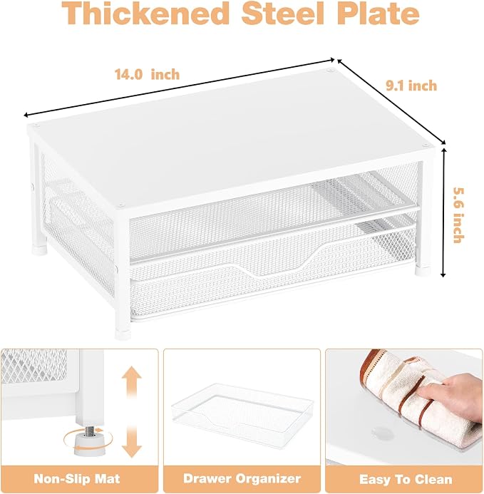 OPNICE Computer Monitor Stand Riser, Desk Organizer - Image 2