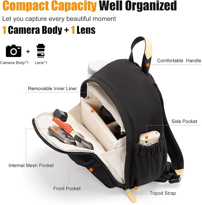 Cwatcun Camera Backpack Bag Small - Image 3