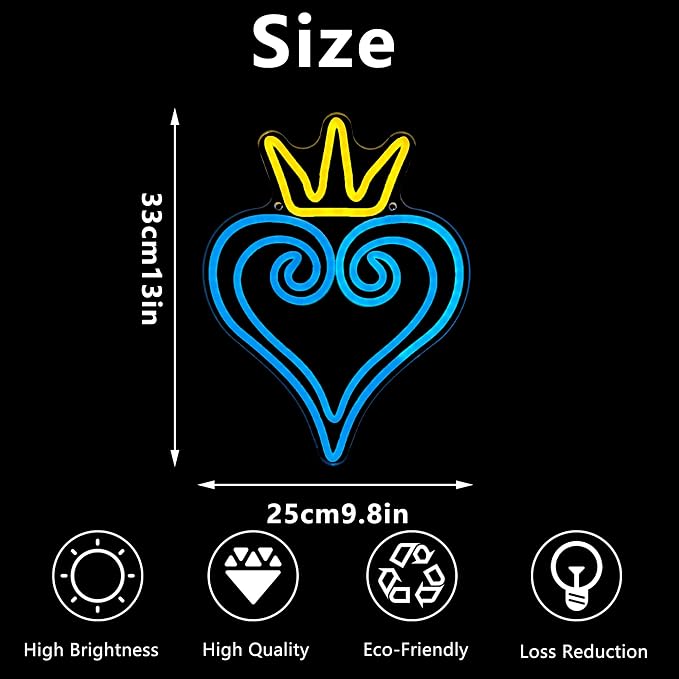 Manimo LED Kingdom and Hearts Neon Signs - Image 5
