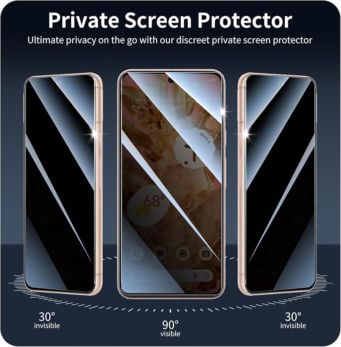 3+3+1-Pack, Privacy Screen Protector and Camera Lens Protector - Image 4