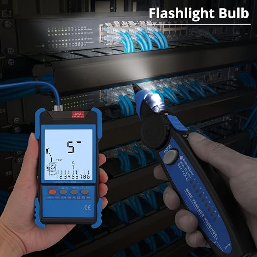 Network Cable Tester with NCV, Poe Cable Tracker Ethernet Cable Finder - Image 6