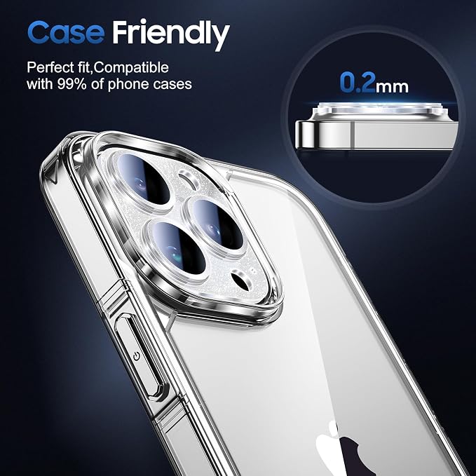 UniqueMe 3 Packs Compatible for iPhone 13 Pro Max/iPhone 13 Pro Camera Lens - Image 6
