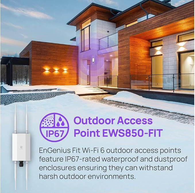 EnGenius Fit EWS850-FIT Outdoor Wi-Fi 6 Access Point – Dual-Band 11ax 2x2 - Image 5
