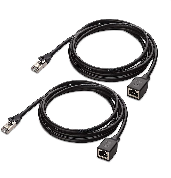 Cable Matters 10Gbps 2-Pack Shielded Cat 6 Ethernet Extension Cable - 6ft by CableMatters