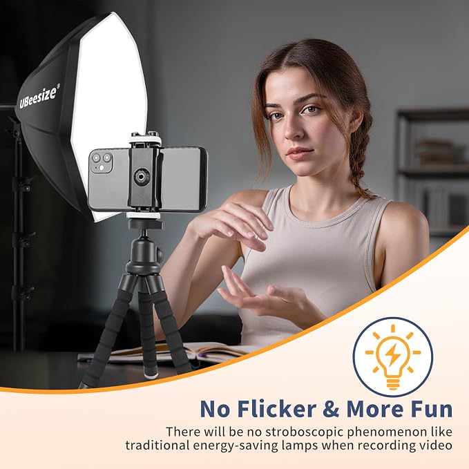 UBeesize Softbox Photography Lighting Kit, Studio Lights - Image 6