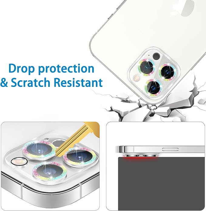 Dengduoduo 3 Pack Tempered Glass Camera Lens Protector - Image 3