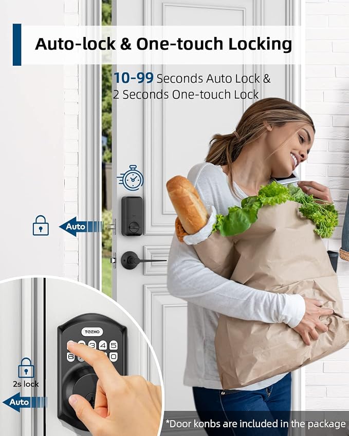 TEEHO TE001L Keyless Entry Door Lock - Image 3