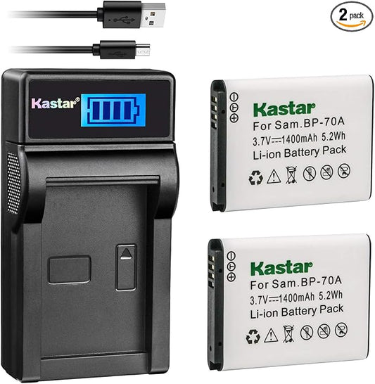 Kastar Battery & LCD Slim USB Charger by Kastar
